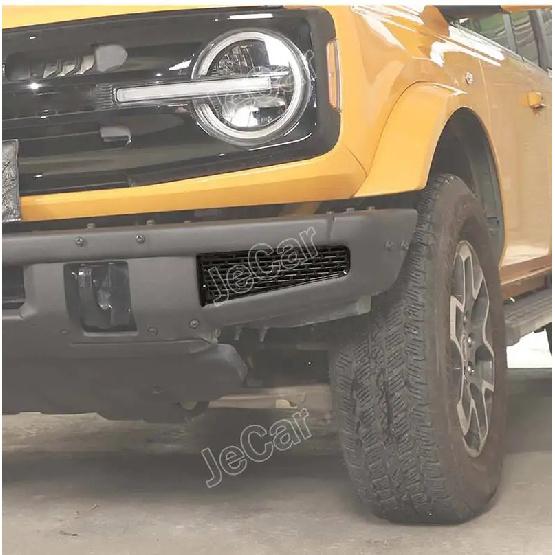 JeCar Car Front Bumper Racing Grill Insert Grille Trim ABS Sticker Cover For Ford Bronco 2021 UP Car Exterior Accessories