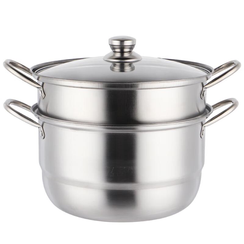 Stainless Steel Double-Layer Steamer & Soup Pot
