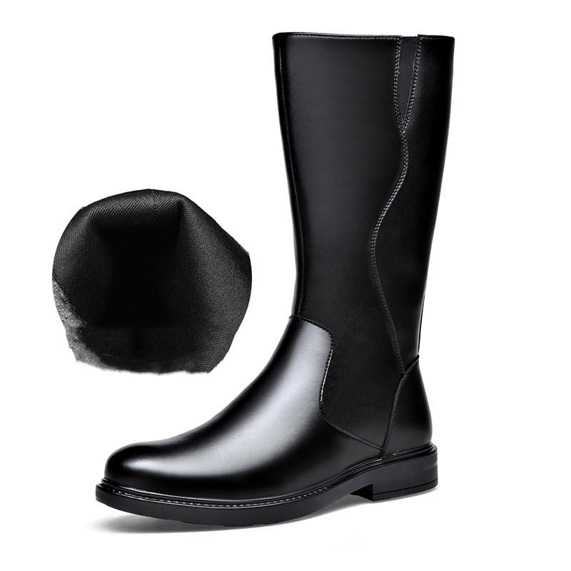 

Модные мужские высокие сапоги с дышащей подошвой, черные, модные, осенне-зимние, оригинальные кожаные сапоги на платформе, дизайнерские, мотоциклетные сапоги 270