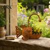 Rustieke Bloempot Vormig Vis Metaal Planter, Hengelvis Pot, Decoratieve Vintage Stijl Plant Roestig voor Vetplanten Cactussen Kleine Planten Patio Container