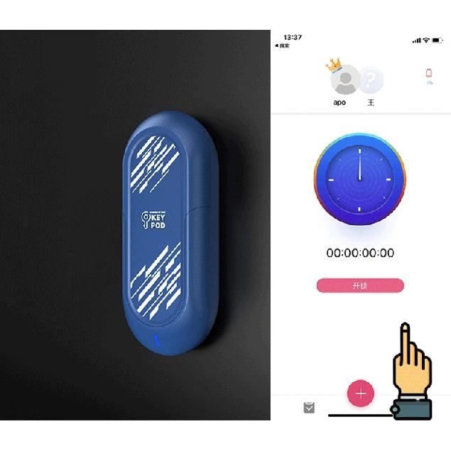 LOCKINK Remote Key Safe Deposit Box App Intelligent Control Chastity Cage Couples Cb Penis Confinement Lock Adult Sex