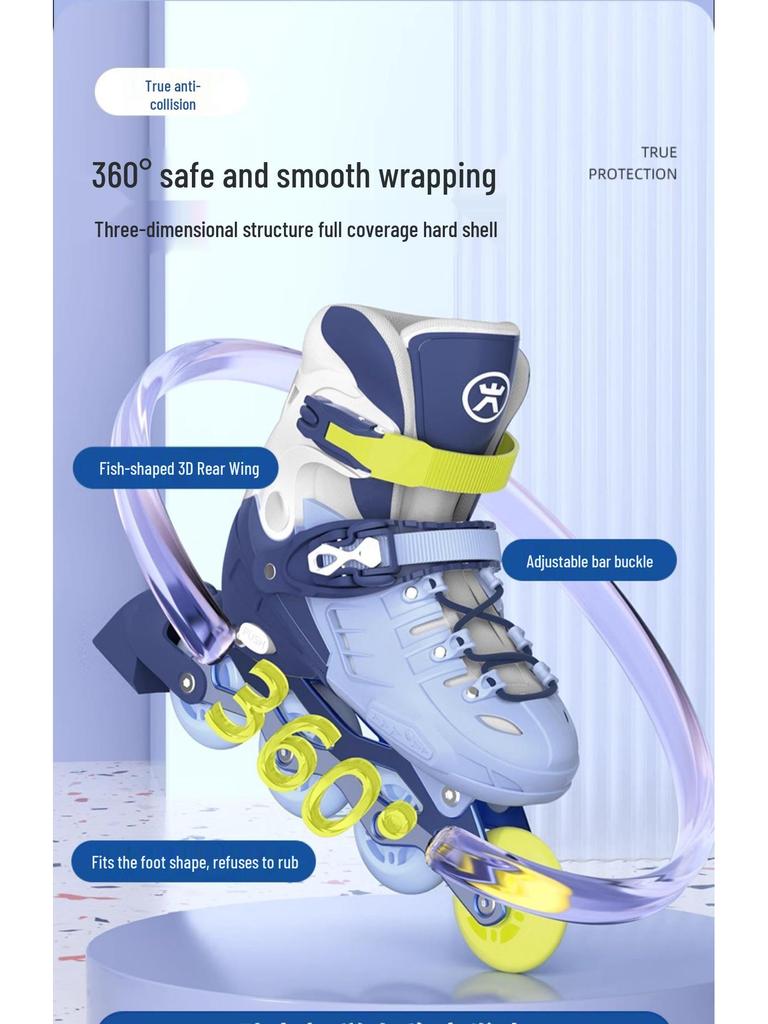 Children's Roller and Ice Skates - Ages 6-12, Beginner to Pro, Boys & Girls Inline Skates