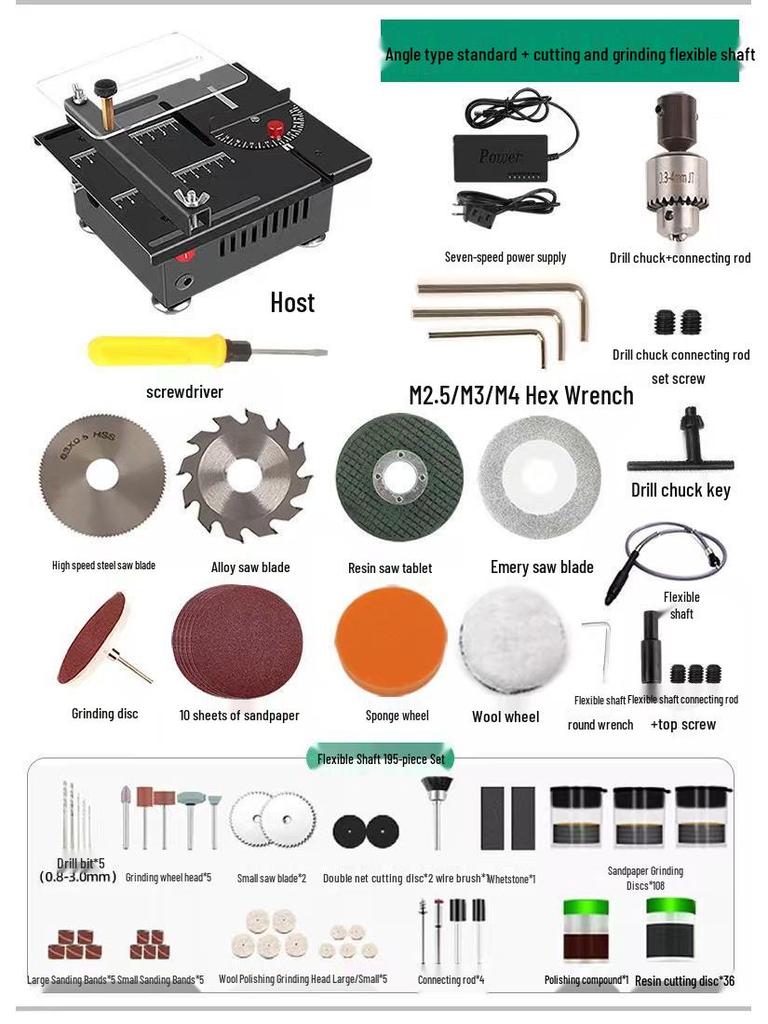 Compact Mini Table Saw for Precision Woodworking and Acrylic Cutting