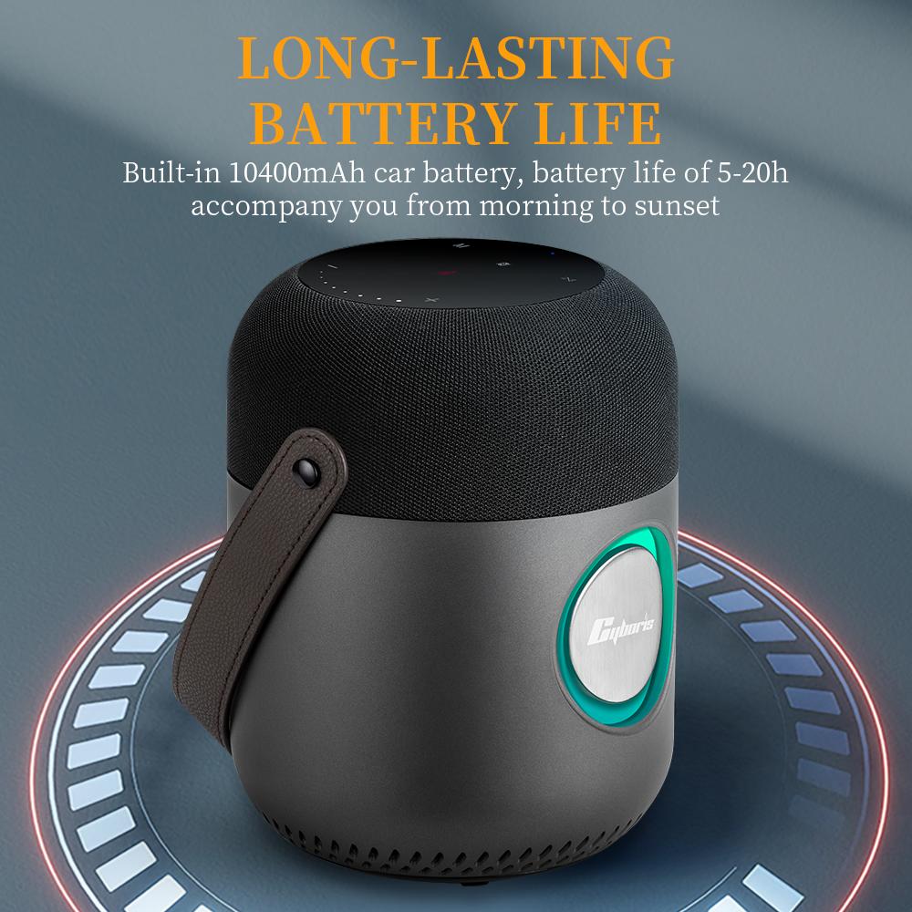 CYBORIS X9 100W Powerful Bass CSB Bluetooth-compatible Speaker Sound Subwoofer with Touch Panel