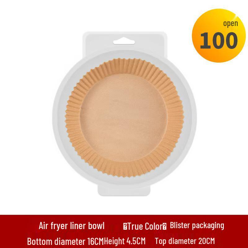 Disposable High-Temperature Resistant Air Fryer Silicone Oil Absorbent Baking Paper Plate