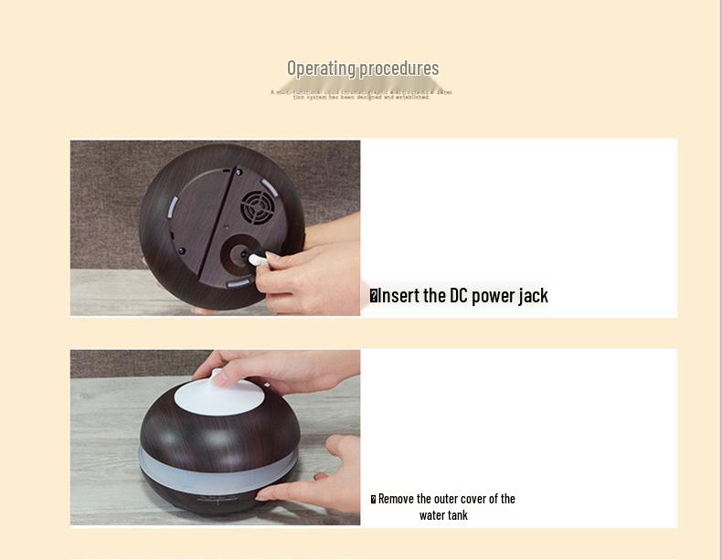 Wood Grain Essential Oil Aroma Diffuser & Humidifier for Hotels