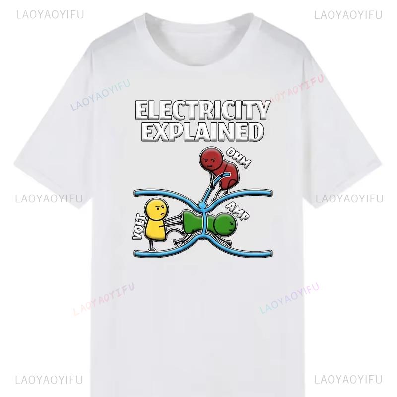 Electronic Printed Tshirt Novelty Electrical Engineer Graphic Oneck Tshirt Classic Shirt Street Jacket for Aesthetic Tops