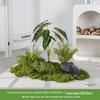 Luxury Faux Green Plant and Flower Decor - Indoor Moss and Grass Clusters for Elegant Landscaping.