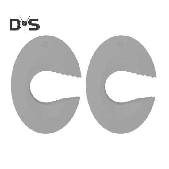 

2/4 шт. Детский защитный дверной блок С-образной формы, противоскользящие полоски, многофункциональный дверной стопор, простая установка, защитная дверная планка 2pcs серый