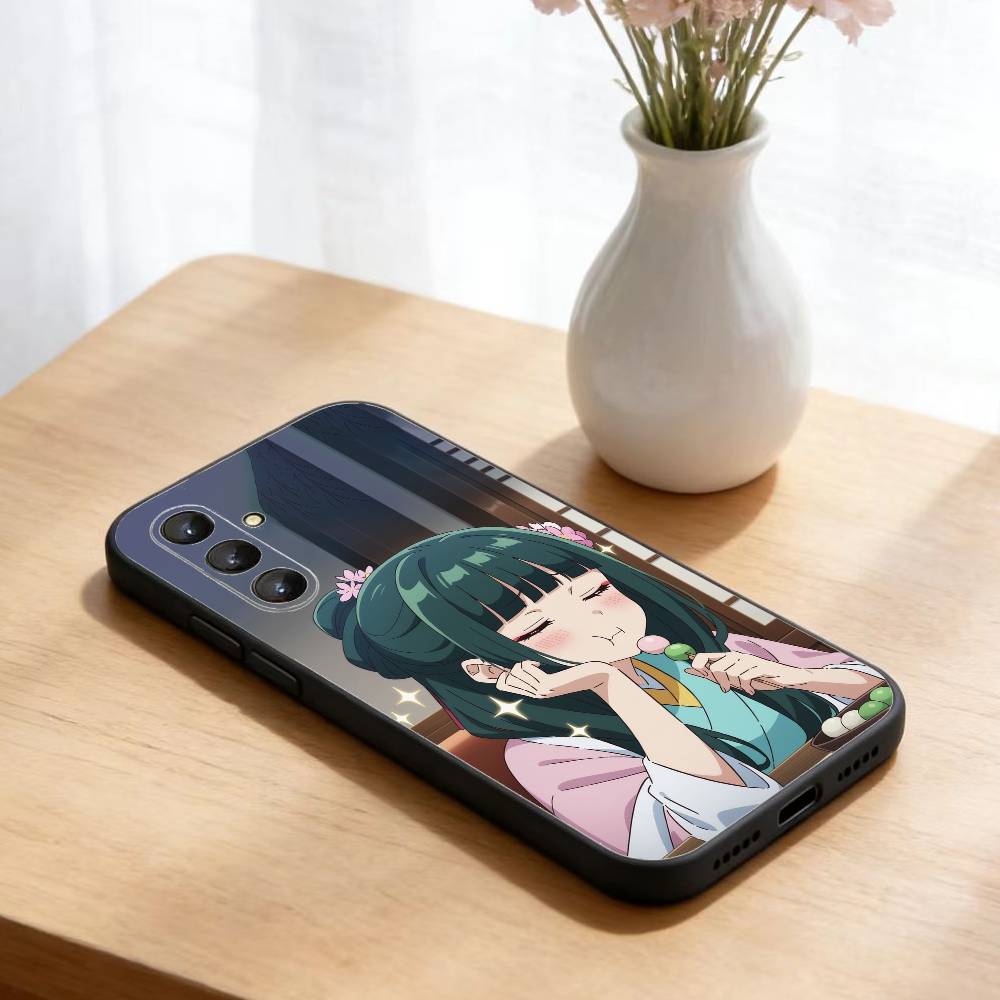Anime Apothecary Diaries Maomao Handyhülle für Samsung Galaxy A73, A21s, A22, A31, A52, A53, A71, A41 Weiche Schwarze Hülle
