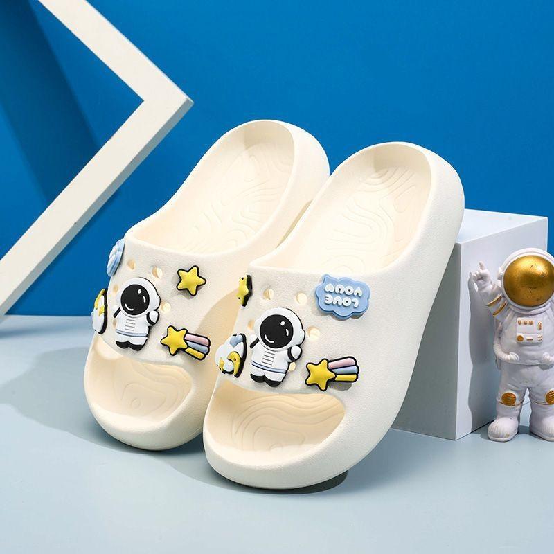 Colorful Astronaut Mini Childrens Slippers Fun Eva Slide Sandals For Indoor And Outdoor Use