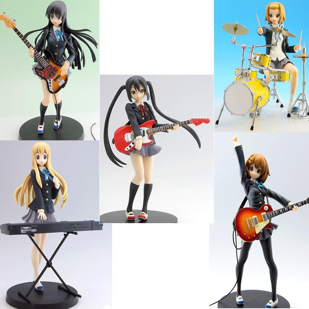 SQ Figures Yui Mio Ritsu Tsumugi Azusa Nakano 5 Types In Total K-ON!! Hirasawa, Akiyama, Tainaka, Kotobuki,