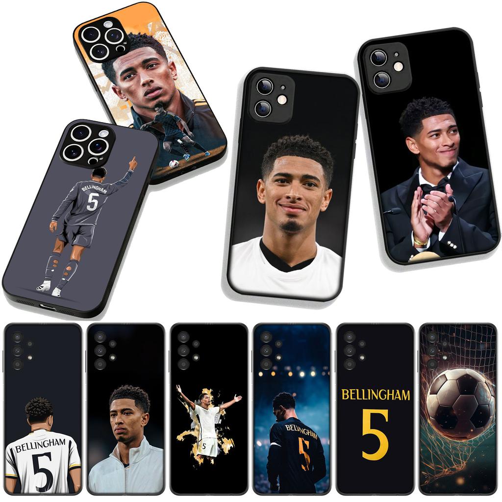 King No 5 Football B-Bellinghams No5 for Samsung Galaxy A36 A17 A26 A07 A35 A54 A53 A13 A33 A34 S8 S9 S20 S21 FE S10 Plus Case
