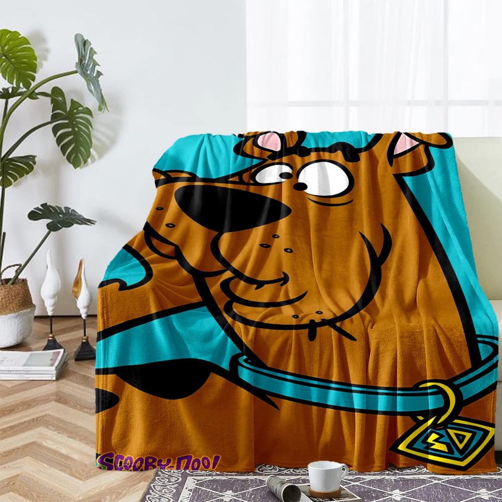 Scooby-Doo Theme Printed Blanket - Perfect for Couch, Bed, Travel & Outdoor Use | Machine Washable, Cozy & Durable.