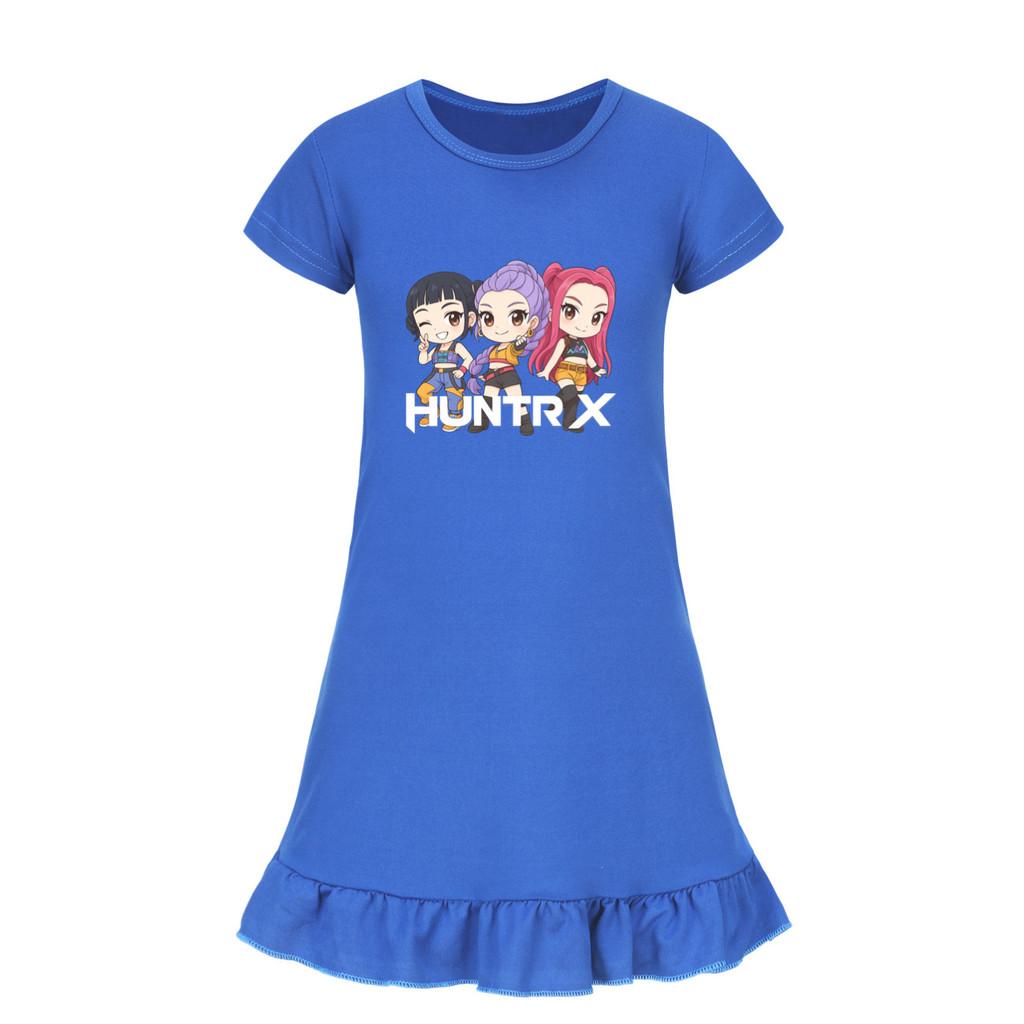 5015 Kids Girls Mira Zoey Rumi Printed Ruffle Short Sleeves Casual Dress
