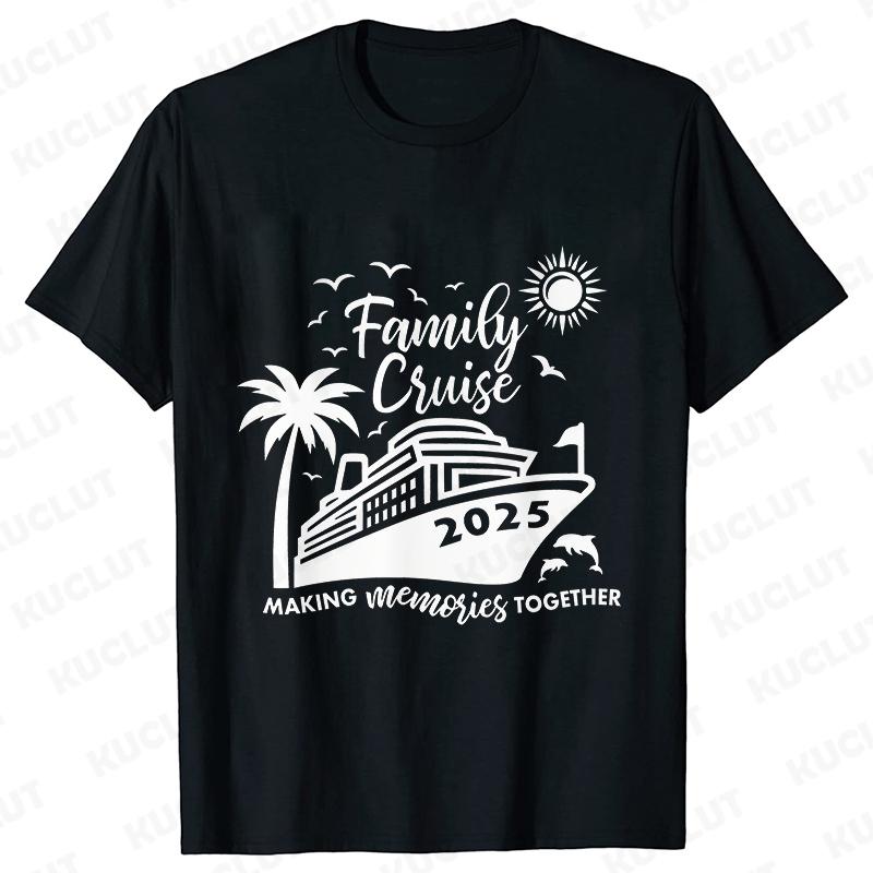 Family Cruise 2025 Tshirts Family Making Memories Together Tshirts Holiday Vacation Trip Shirt Cruise Squad T Shirts Tops
