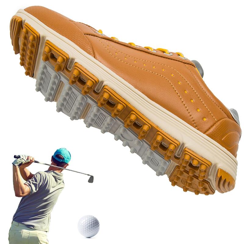 Buy New Golf Shoes Spikes Men Professional Golf Sneakers Comfortable