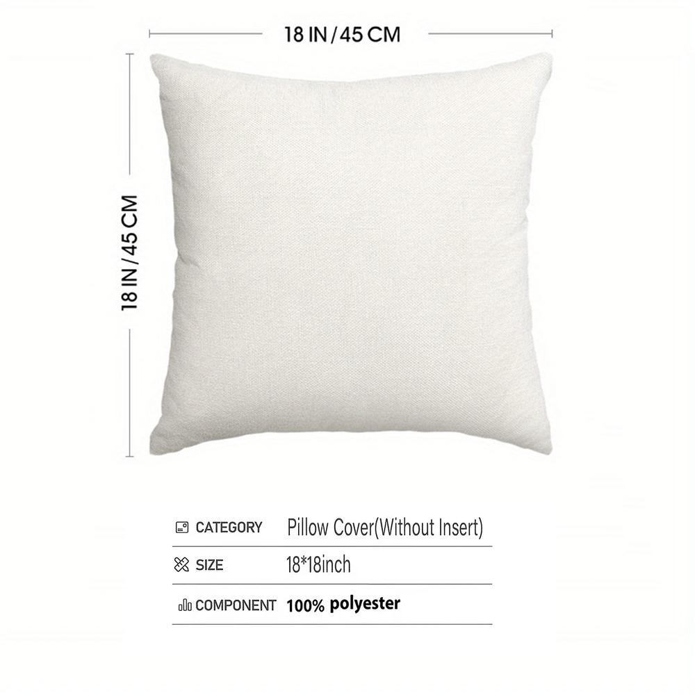 4-piece Floral Polyester Decorative Pillowcase Set, Featuring a Christmas Scene - Machine Washable, Ideal for Daily Use