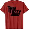 Thin Lizzy – Stacked Black Logo Unisex T-Shirt