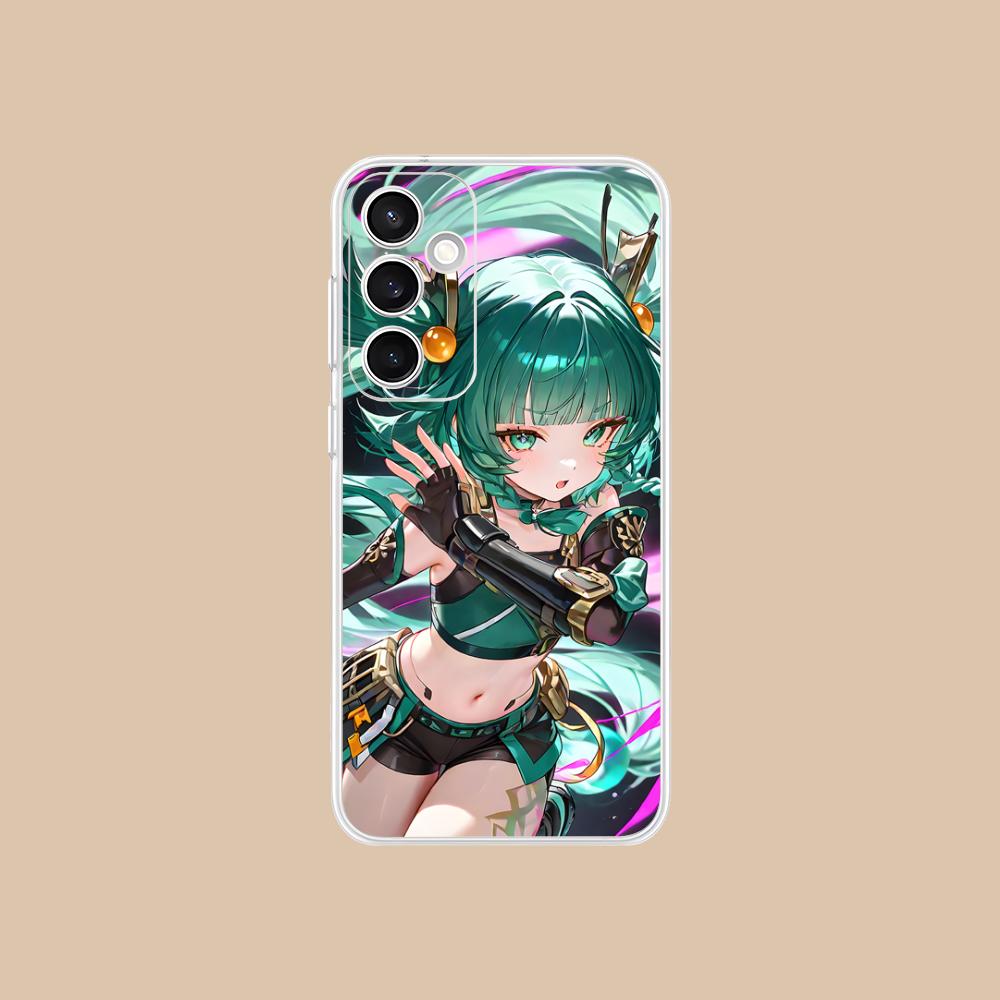 Zenless Zone Zero QingYi Phone Case for Samsung Galaxy S25 S24 S23 S22 S21Plus FE Ultra Clear Colorful Cover Pretty Cellphones