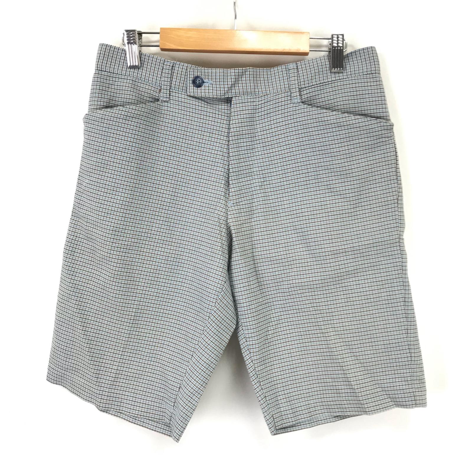 

Сделано в Японии PPFM Шорты M Мужские Шаговый шов 25см Светло-голубая/Коричневая клетка(ИСПОЛЬЗОВАЛ)