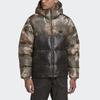 Adidas Originals Trefoil Down Regen Camo Warm Hooded Sport Puffer Jacket Men Outerwear Black GH1486