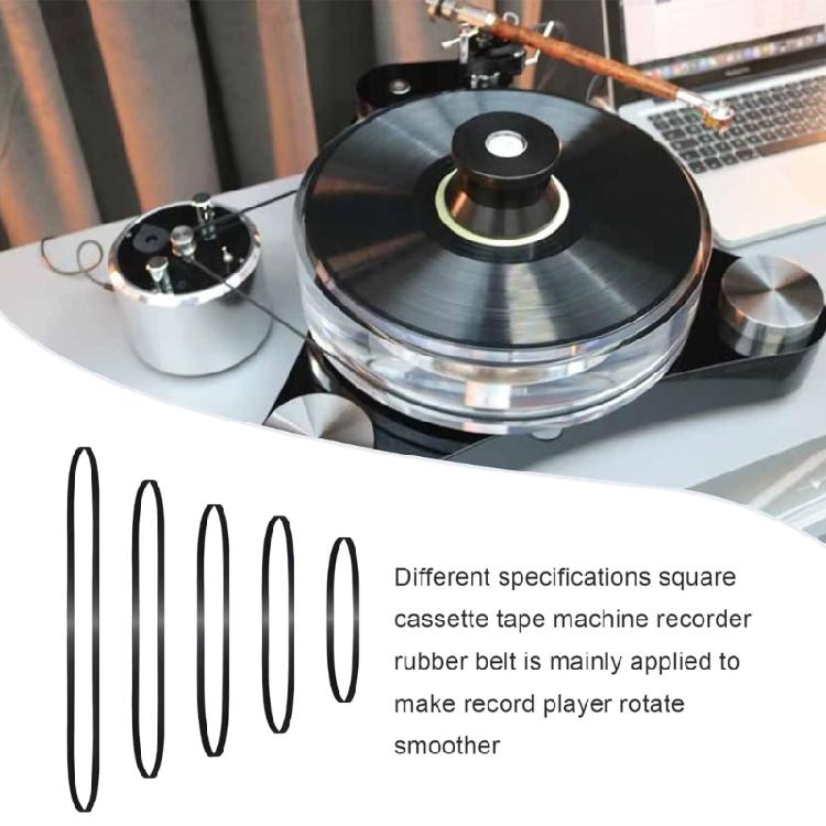 5 Pack Record Player Belt Rubber Drive Bands Record Player Drive Belts Turntable Repair Part Rubber Texture for Player
