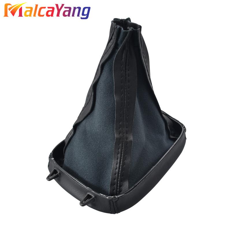 PU Leather Gear Stick Shift Shifter Knob Cover Boot Gaiter For SAAB 93 9-3 SS 2003-2012 car styling