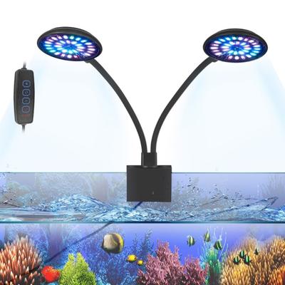 Luce USB a Clip per Acquario Luce Singola/ Luce Doppia Luce LED a Clip per Acquario per Crescita Piante Pesci