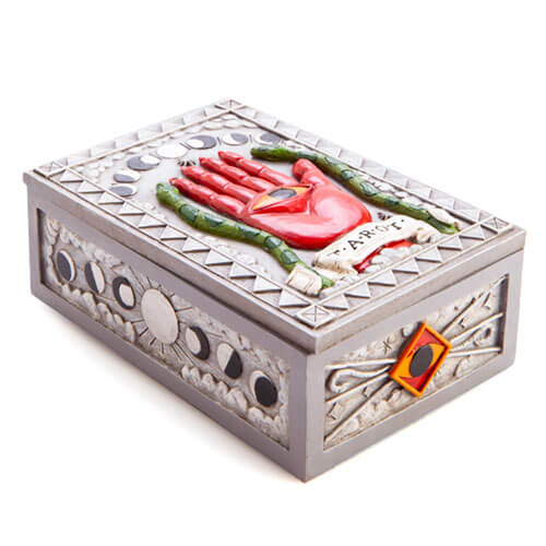 Luxurious Polyresin Tarot Box (Silver)