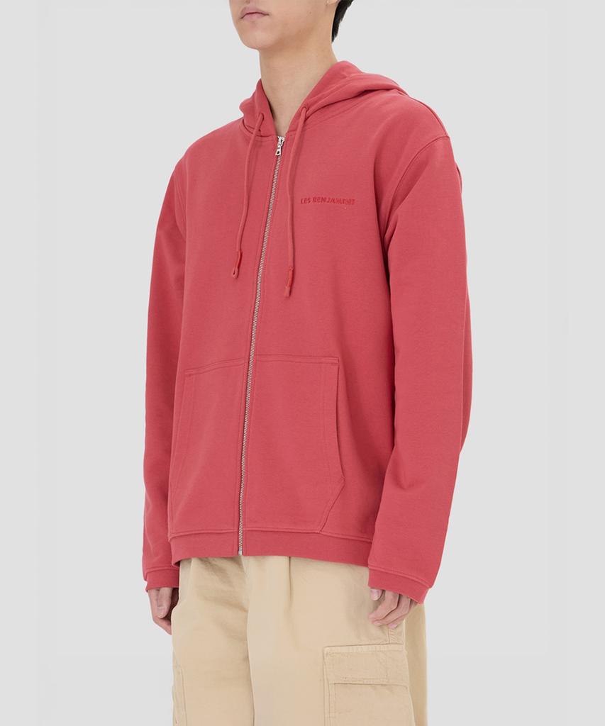Les Benjamins (U) Zip Hoodie 310 Jasper Red