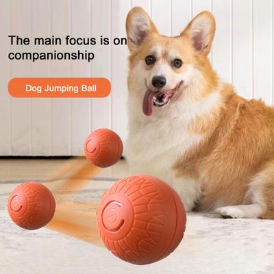 Interaktives Hundeballspielzeug, intelligenter springender elektrischer vibrierender Haustier-Hüpfball, wiederaufladbarer automatischer beweglicher Ball, Hundespielzeug für Hunde und Katzen