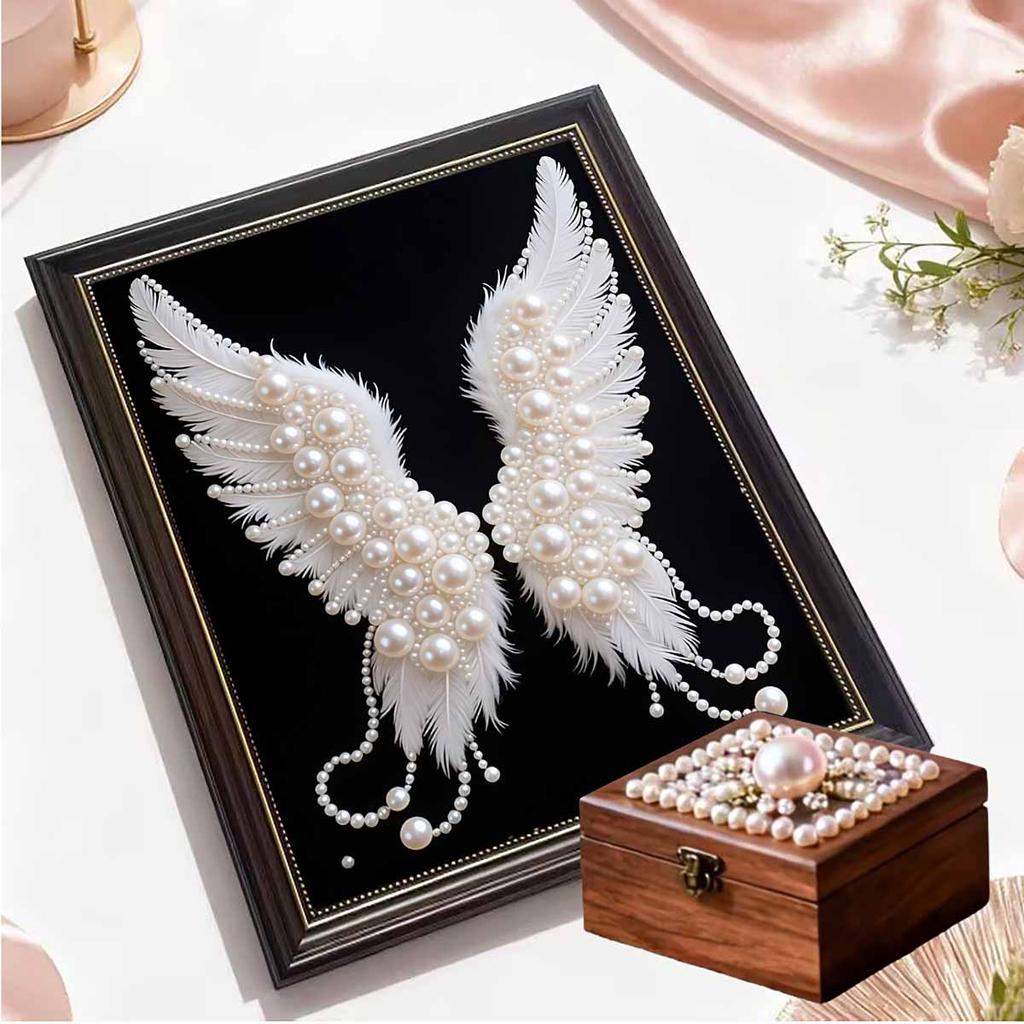 DIY Wings Diamond Art Kits Without Frame 35x45cm Gem Art Diamond Painting Kits for Adults/Beginners Gift Idea Home Wall Decor