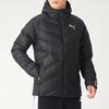 Puma Logo Warm Windproof Hooded Down Jacket Men Outerwear Black 585315-01
