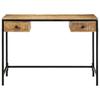 Desk with Drawers and Storage Brown 105 X 50 X 75 Cm