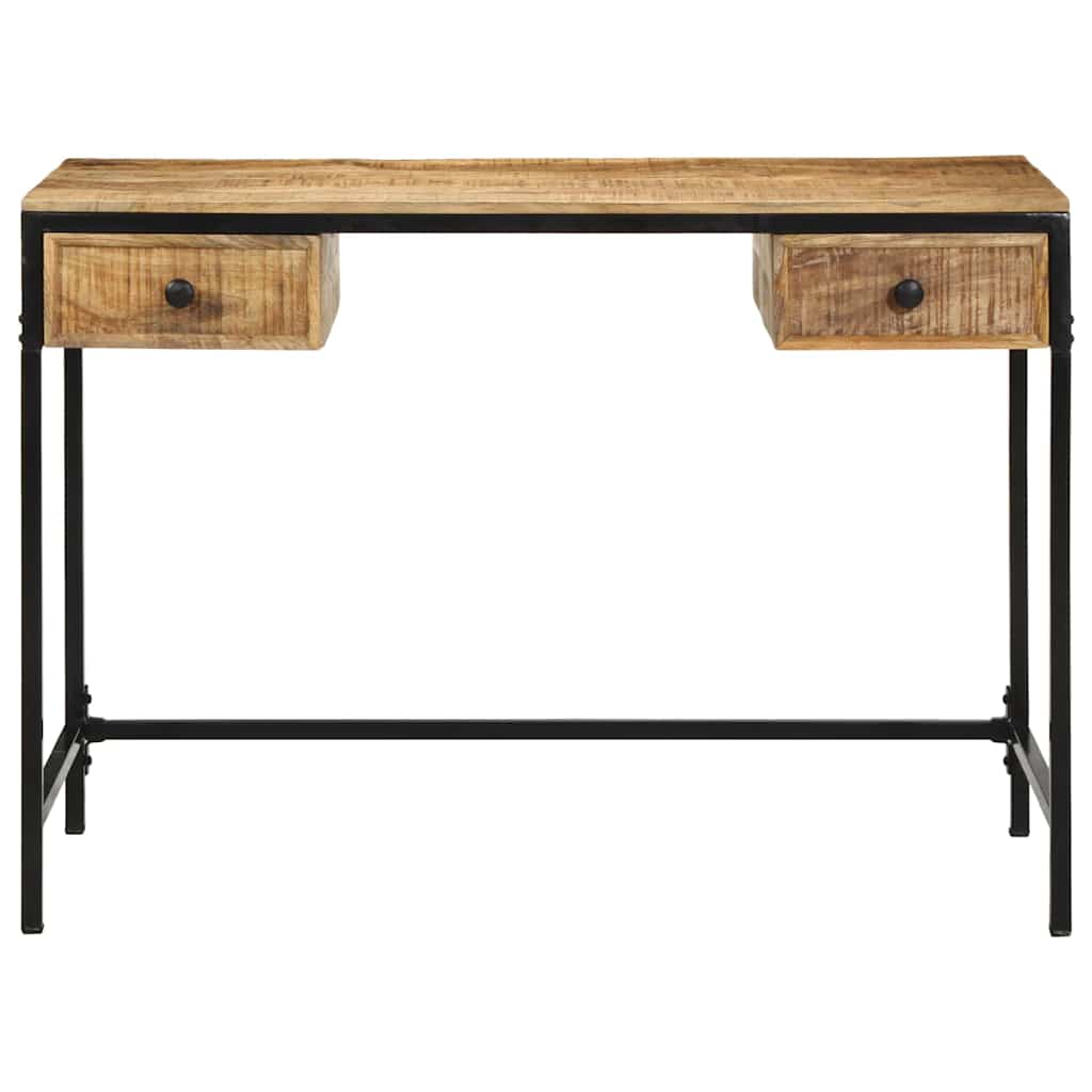 Desk with Drawers and Storage Brown 105 X 50 X 75 Cm