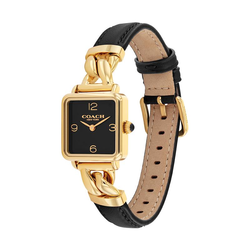 Coach Cass Quarz Uhr Schwarzes Zifferblatt 30 Meter Wasserdicht Luxus Damen Uhren 14504356