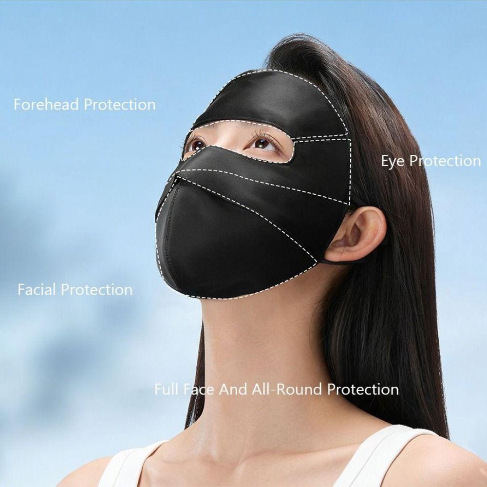UPF50+ UV Protection Mask Breathable Face Mask Fashion Summer Sunscreen Mask for Women