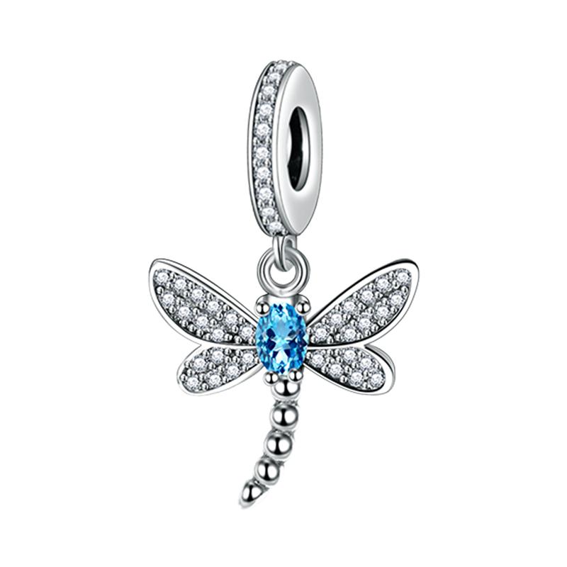 Copper Dangle Charm Beads Insect Birds Butterfly Original Accessories Bracelets Diy For Pendant Necklace Making For Women