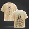 BLEACH Shihouin Yoruichi Printed Tee Men Women Retro Washed T-shirts Casual Cotton T Shirt Short Sleeve Clothing Harajuku Tshirt