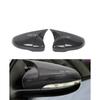 Car  Rearview Side Mirror Cover Fit For Volkswagen Virtus 2024 2025   Wing Cap Rear View Case Trim Carbon Fiber