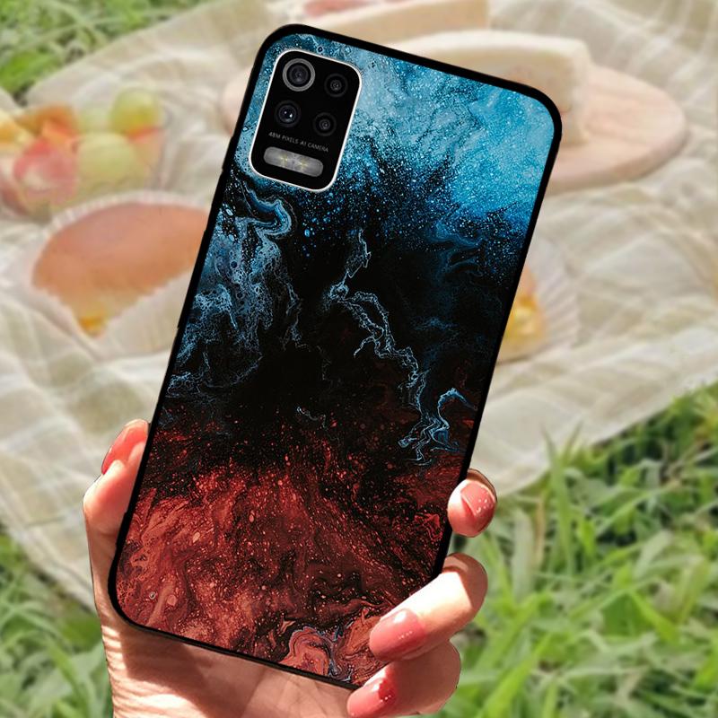 For LG K52 Q52 K62 4G Case Silicone Soft TPU Black Bumper Cover For LG K62+ Coque K62 Plus 4G Fashion Phone Protective Fundas