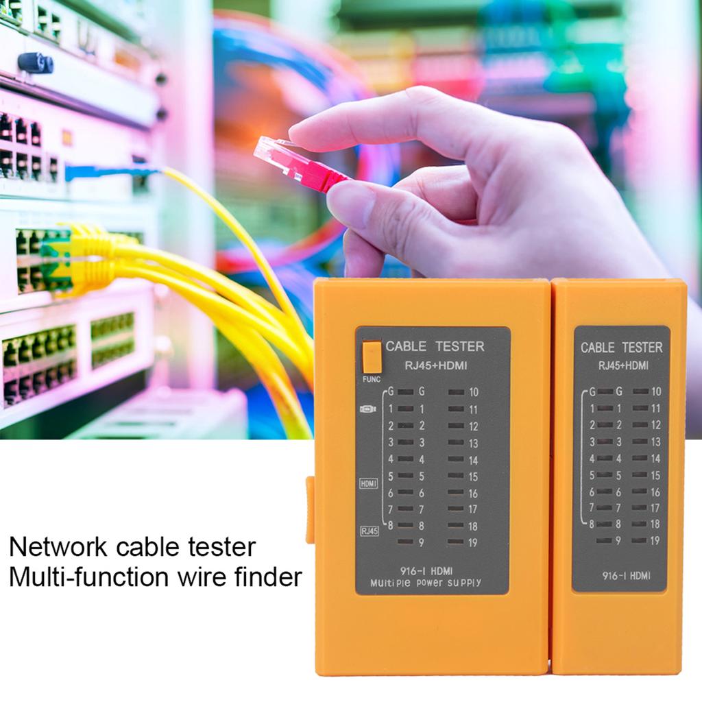 Network Cable Tester Wire Line Finder Multifunction Industrial Control Elements for RJ45+HDMI