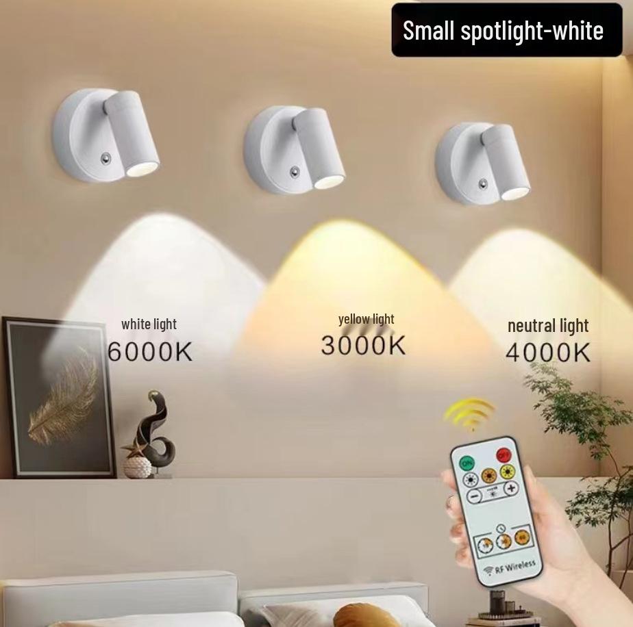 USB Rechargeable Magnetic Wall Light: Wireless Spotlight & Night Light for Corridors