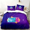 Set de 3 piezas de Fall Guys Perfecto para usar en el dormitorio Cómodo juego de cama incluye una funda nórdica y dos fundas de almohada Regalo ideal de cumpleaños o Navidad