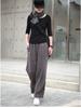 2025 Women's High Waist Straight-Leg Corduroy Pants: Versatile, Casual, Loose-Fit Woolen Pleated Solid Color Long Pants