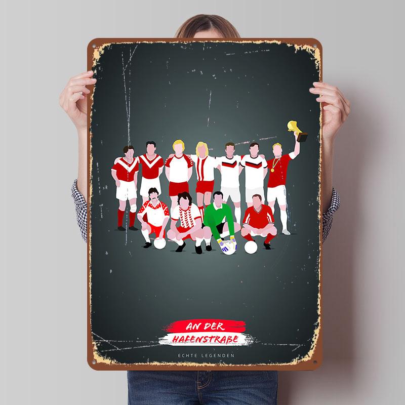 

Legenden in Rot Echte Legenden Poster Customized Vintage Metal Signs Wall Art Retro Tin Plaque for Mancave Room Decorations Home 7.9x11.8In(20x30cm)