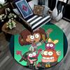 Amphibia pattern round rug,Carpet Rug for Living Room Bedroom Playroom ,Non-slip Floor Mat,Holiday Gifts and Birthday Gifts.