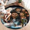 Supernatural Round Area Rug,Carpet Rug for Living Room Bedroom Sofa Playroom Decor,Non-slip Floor Mat