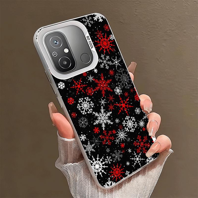 Snow Snowflake Winter Cold Shockproof Phone Case for Xiaomi Poco X7 X6 X5 X3 Pro F7 Ultra M8 Redmi 15C 15 14C 13C 12C 10C 13 12